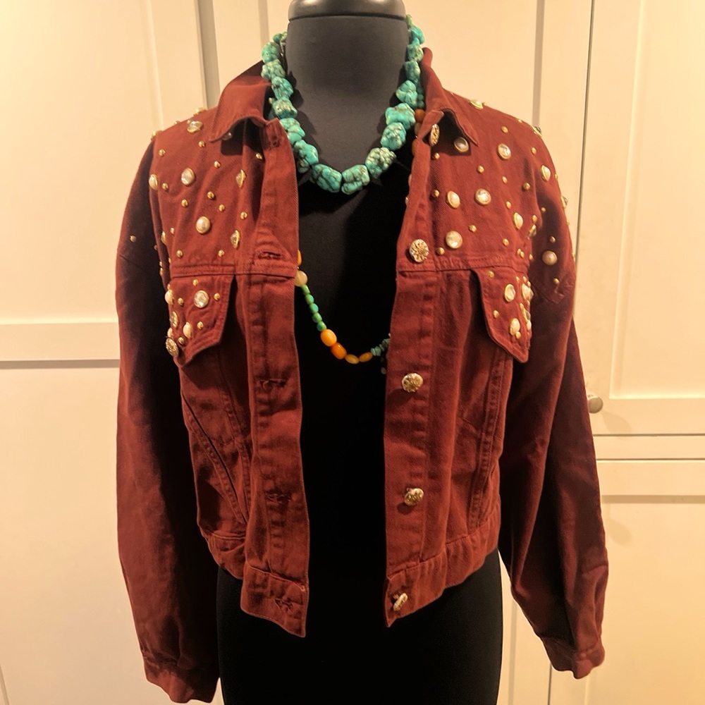 Embelished vintage western style jacket